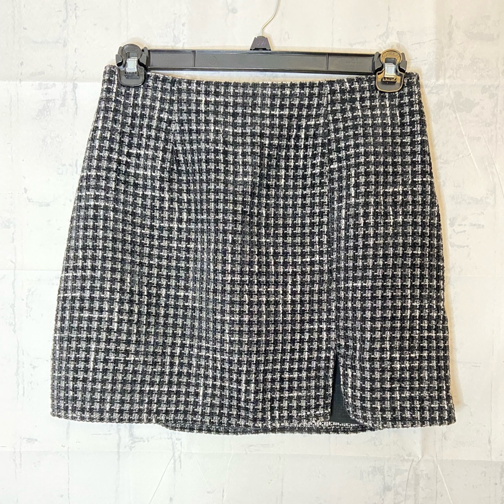 Pants Store Tweed Mini Skirt Size L